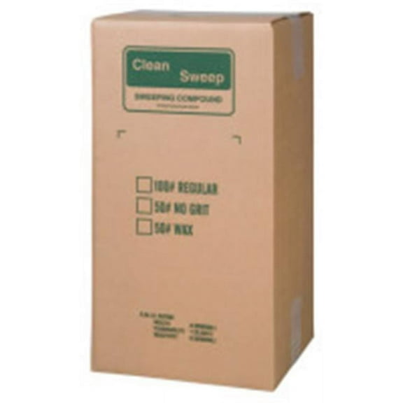 Wax-Based Floor Sweeping Compound, Green, 100 Lb