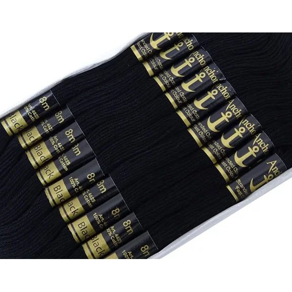 Anchor Cross Stich/Long Stich Embroidery Cotton Threads 25 Skeins Double Shaded