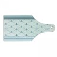 thumbnail image 1 of Anchor Cutting Board, Blue Stripes Frame Abstract Lines and Chain Symmetrical Pattern, Decorative Tempered Glass Cutting and Serving Board, Wine Bottle Shape, Slate Blue White, by Ambesonne, 1 of 1