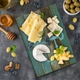 thumbnail image 1 of Anchor Cutting Board, Timeworn Marine on Weathered Wooden Planks Rustic Nautical Theme Pattern, Decorative Tempered Glass Cutting and Serving Board, Small Size, Pale Blue Brown Teal, by Ambesonne, 1 of 5
