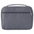 thumbnail image 1 of Anchor Distributors 186945 Bible Cover-Mens Solid Polyester with Cross Zipper, Light Gray - Extra Large, 1 of 4