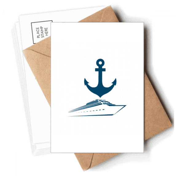 Anchor Ferry Navigation Objects Postcards Envelopes Blank Note Cards Mailing