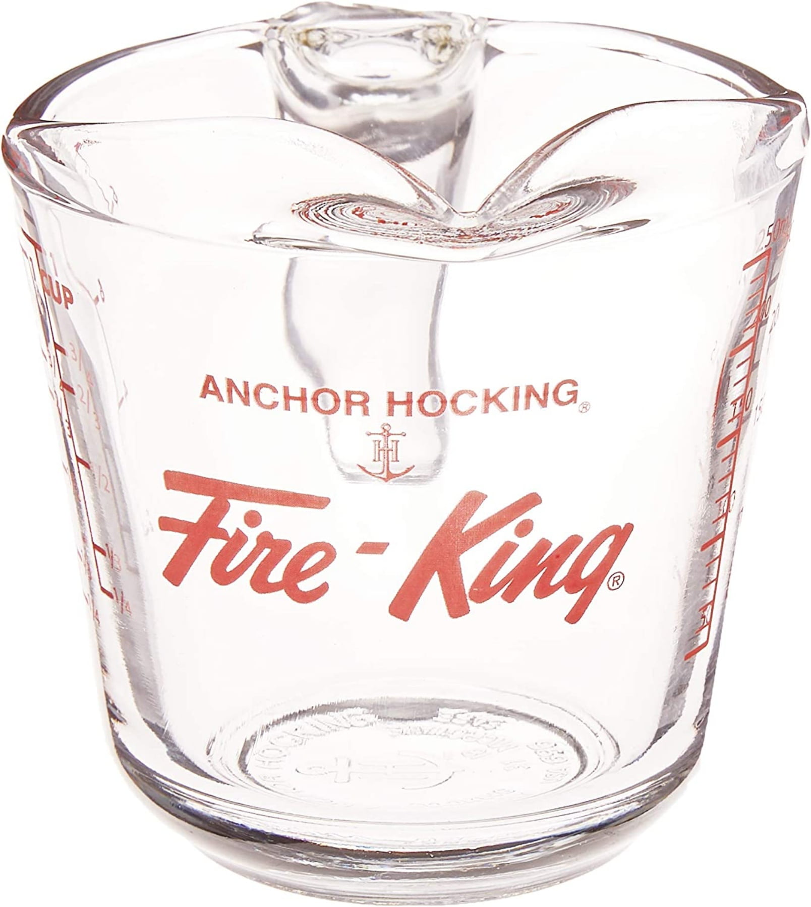 Anchor Fire-King Glass Measuring Cup, 1-Cup, Tempered Glass, 12.7