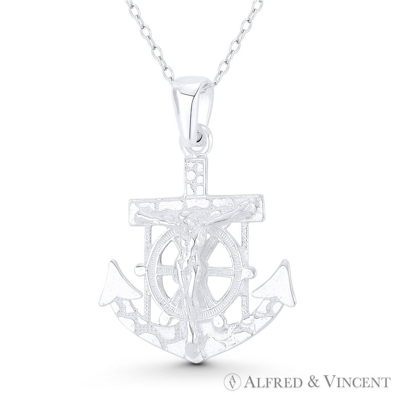 Anchor & Helm St. Clement's Mariner's Cross 32x23mm (1.3x0.9in