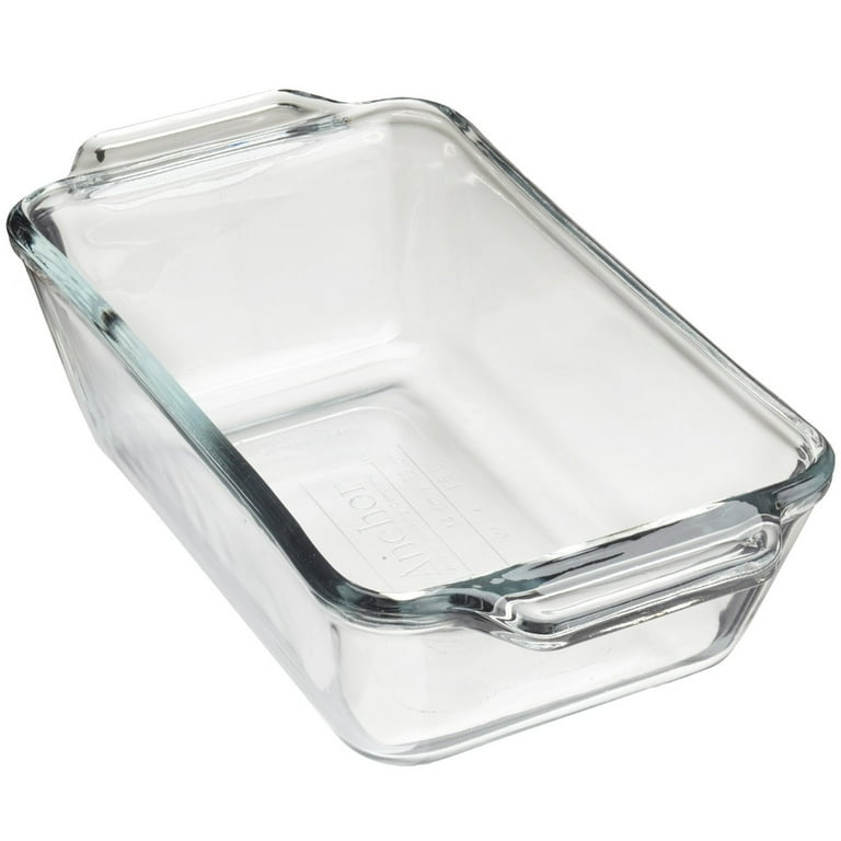 Pyrex Basics 1.5 Quart Clear Glass Loaf Food Storage Baking Dish