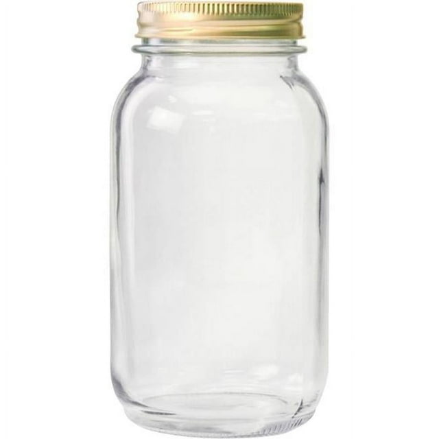 Anchor Hocking 1 Quart Regular Mouth Glass Canning Jar Pack of 12
