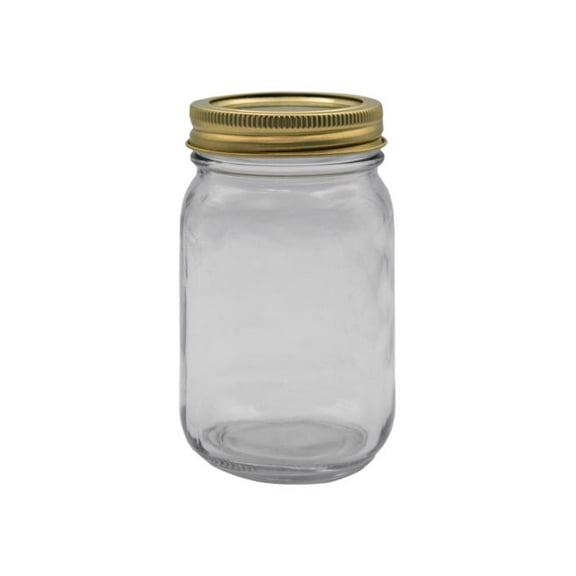 Anchor Hocking 6061685 1 Pint Regular Mouth Canning Jar - Pack of 12