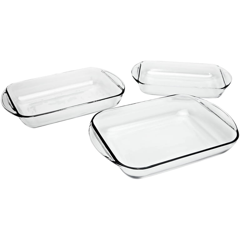 Anchor Hocking 3-Piece Glass Bakeware Set, Essentials Line photo 1