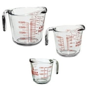 Anchor Hocking 3 Piece Glass Measuring Cup Set