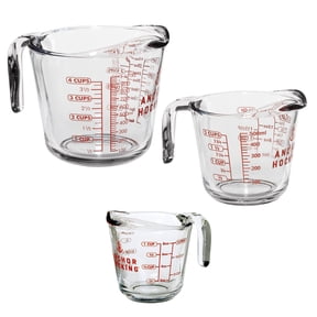 Anchor Hocking 3 Piece Glass Measuring Cup Set