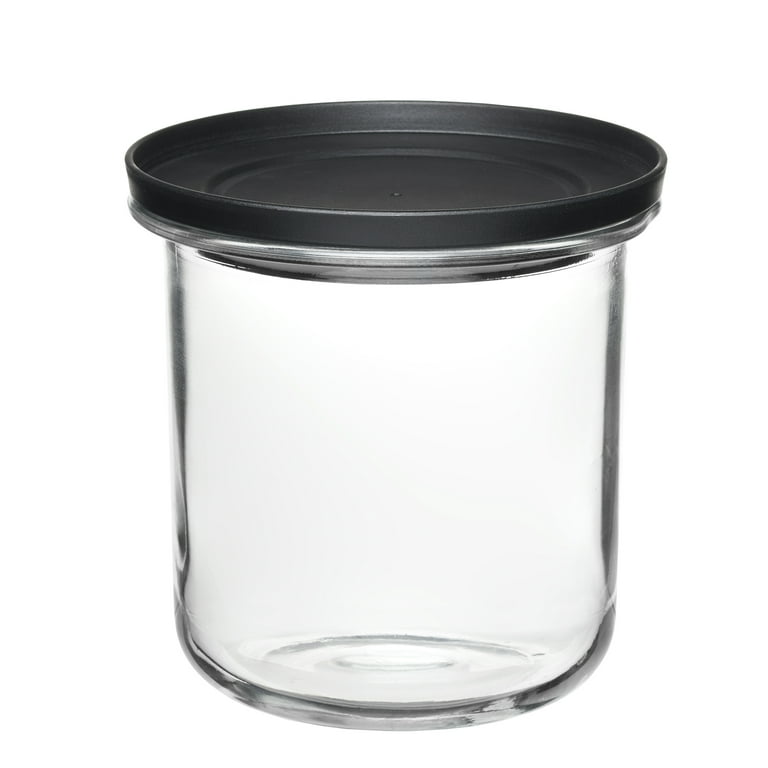 Anchor Hocking Glass Cracker Jar with Metal Lid, Clear - 1 qt