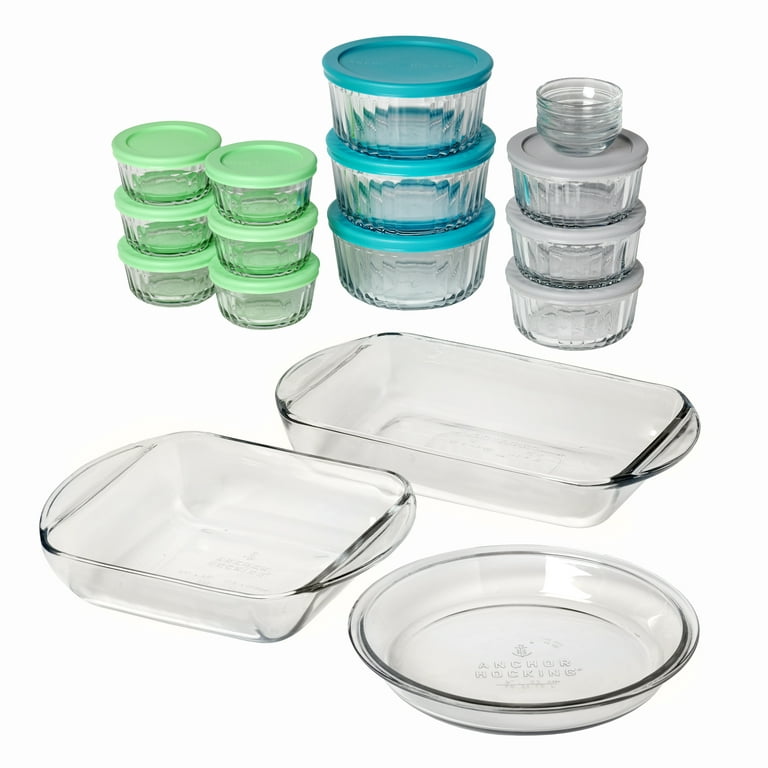 Anchor Hocking 30 Piece Glass Food Storage Containers & Glass