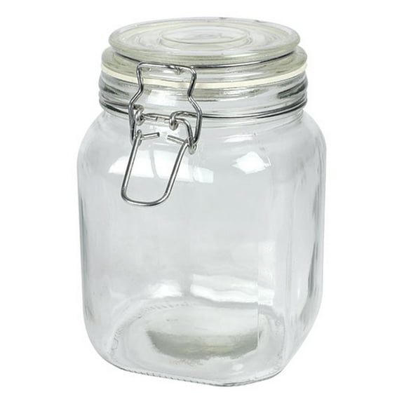 Anchor Hocking 38 oz Clear Medium Canister/Lid 4 pk