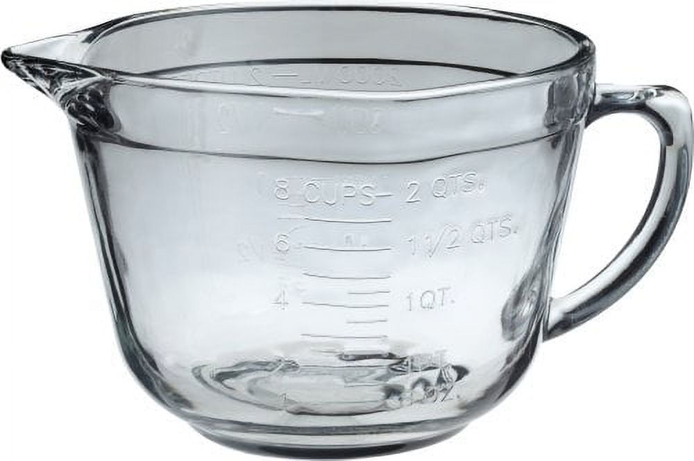  8 Cup Large Glass Measuring Cup - Kitchen Mixing Bowl
