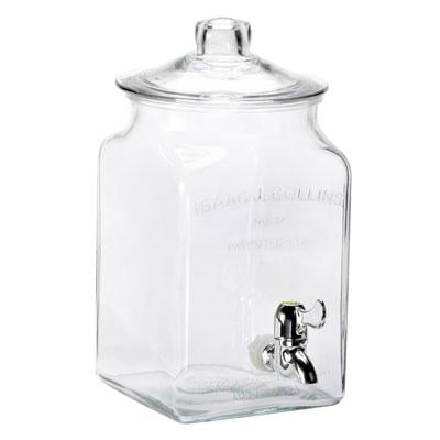 Anchor Hocking 1.5 Gal I.J Collins Bev. Dispenser w/Spigot - 1.50 gal - Clear