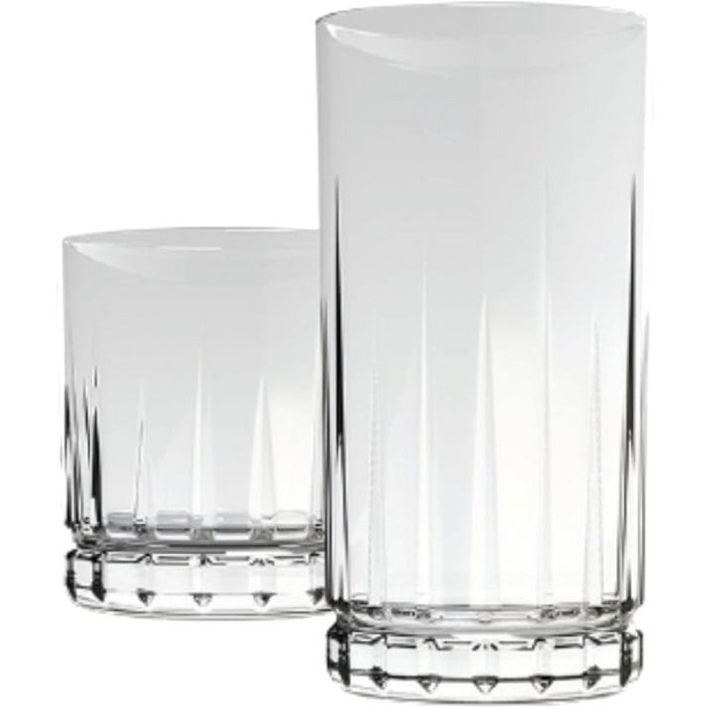 Anchor Hocking Anniston Drinking Glasses Set of 16, Rocks and Tumbler  Glasses