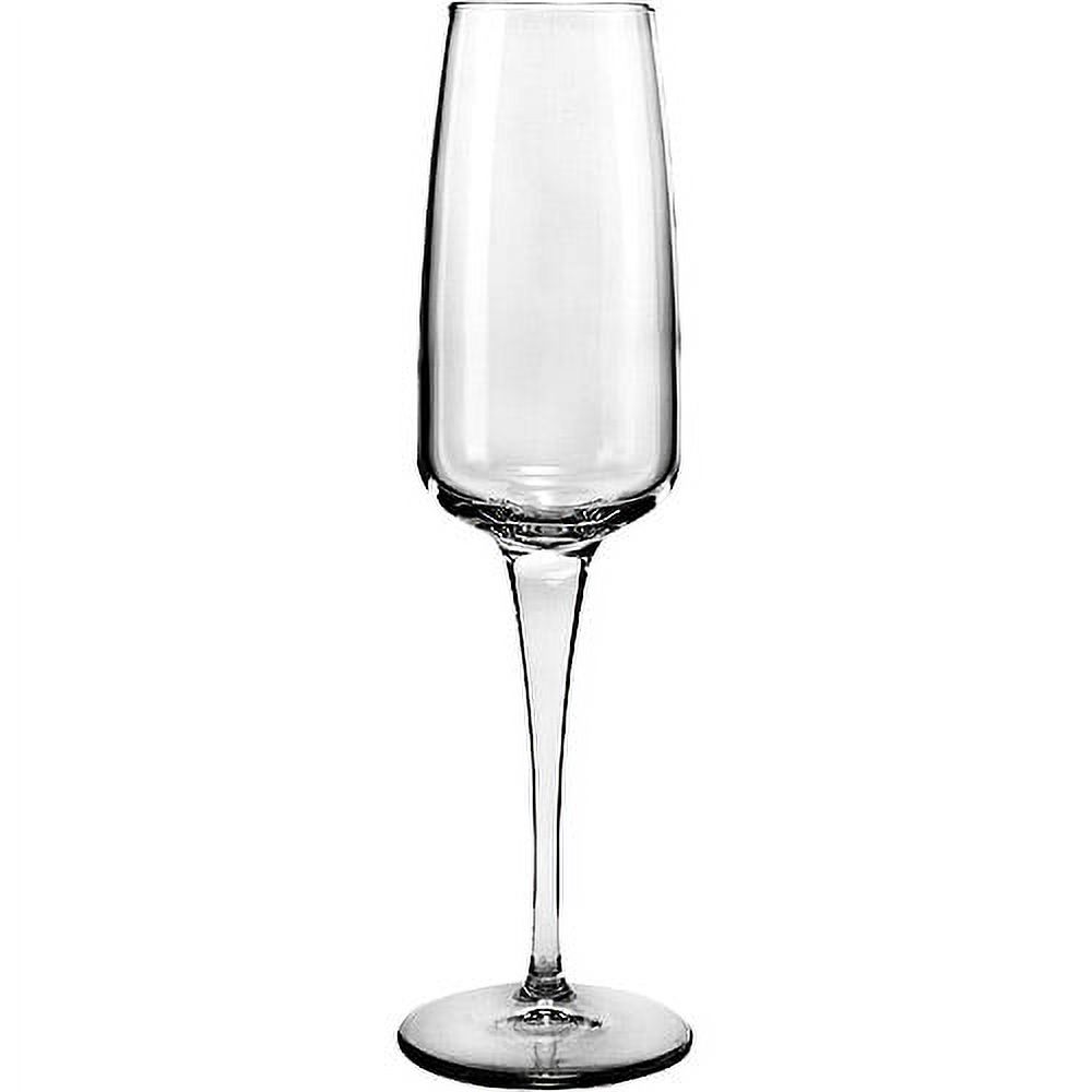 Anchor Hocking Aries 7.75Oz. Champagne Flute Glasses, Set of 4
