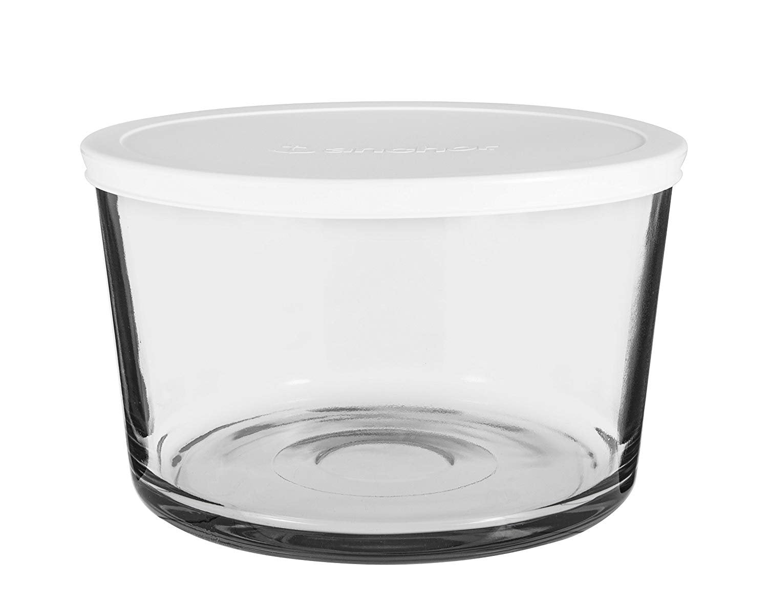Anchor Glass Party Bowl with Acacia Lid