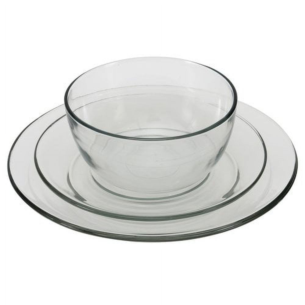 Anchor Hocking Clear Presence Clear Glass Dinnerware Set, 12 Piece - image 1 of 4