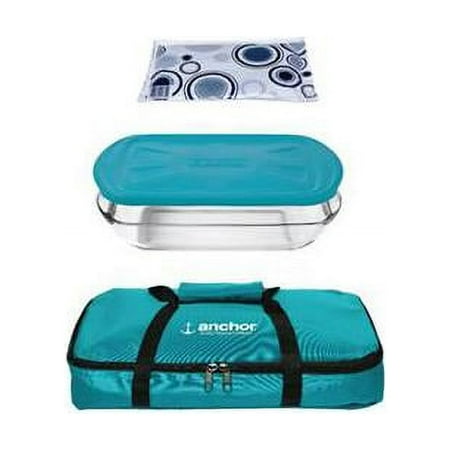 Anchor Hocking Essentials 3 Quart Bake'n Take Tote with Lid