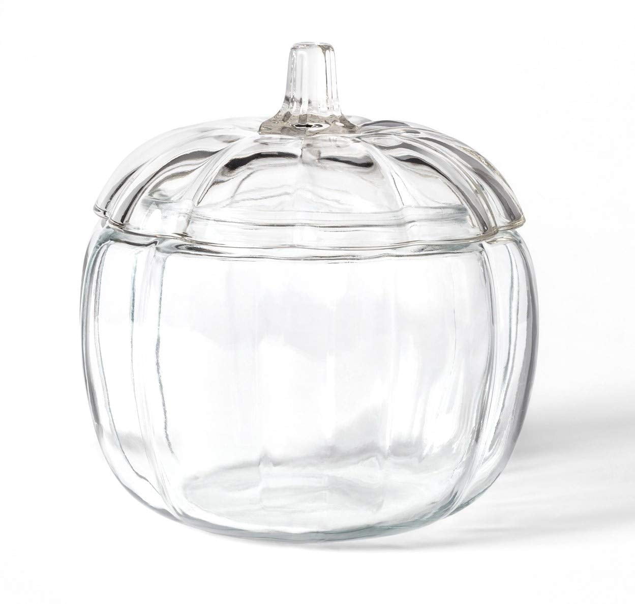BIGKITCHEN Anchor Hocking Glass 2 Liter Pumpkin Candy Jar