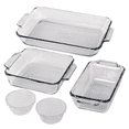 thumbnail image 1 of Anchor Hocking Glass Baking Dish Set, 7 Piece Glass Bakeware Set, 1 of 7