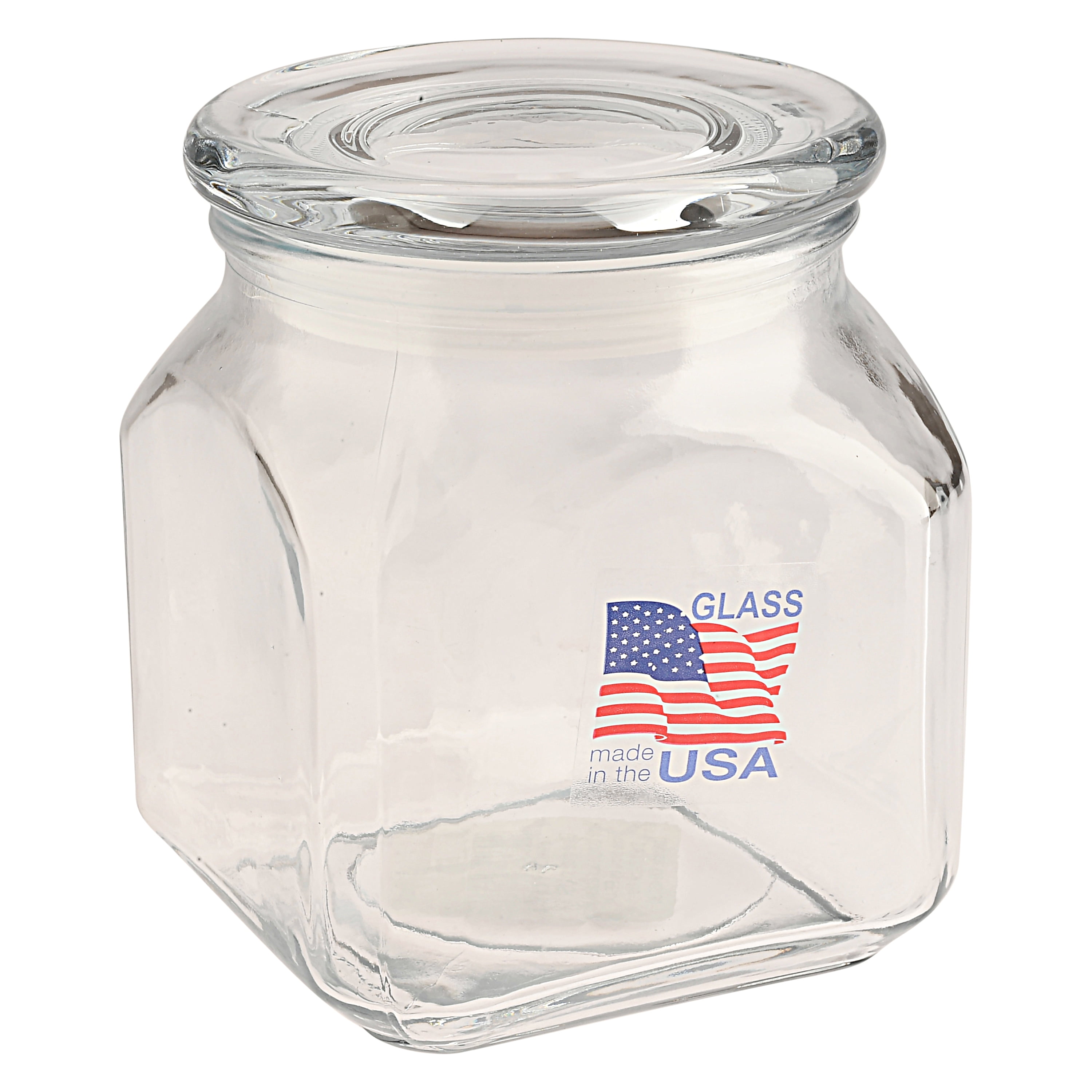 Anchor Hocking Glass Emma Jar with Lid, 2 Piece