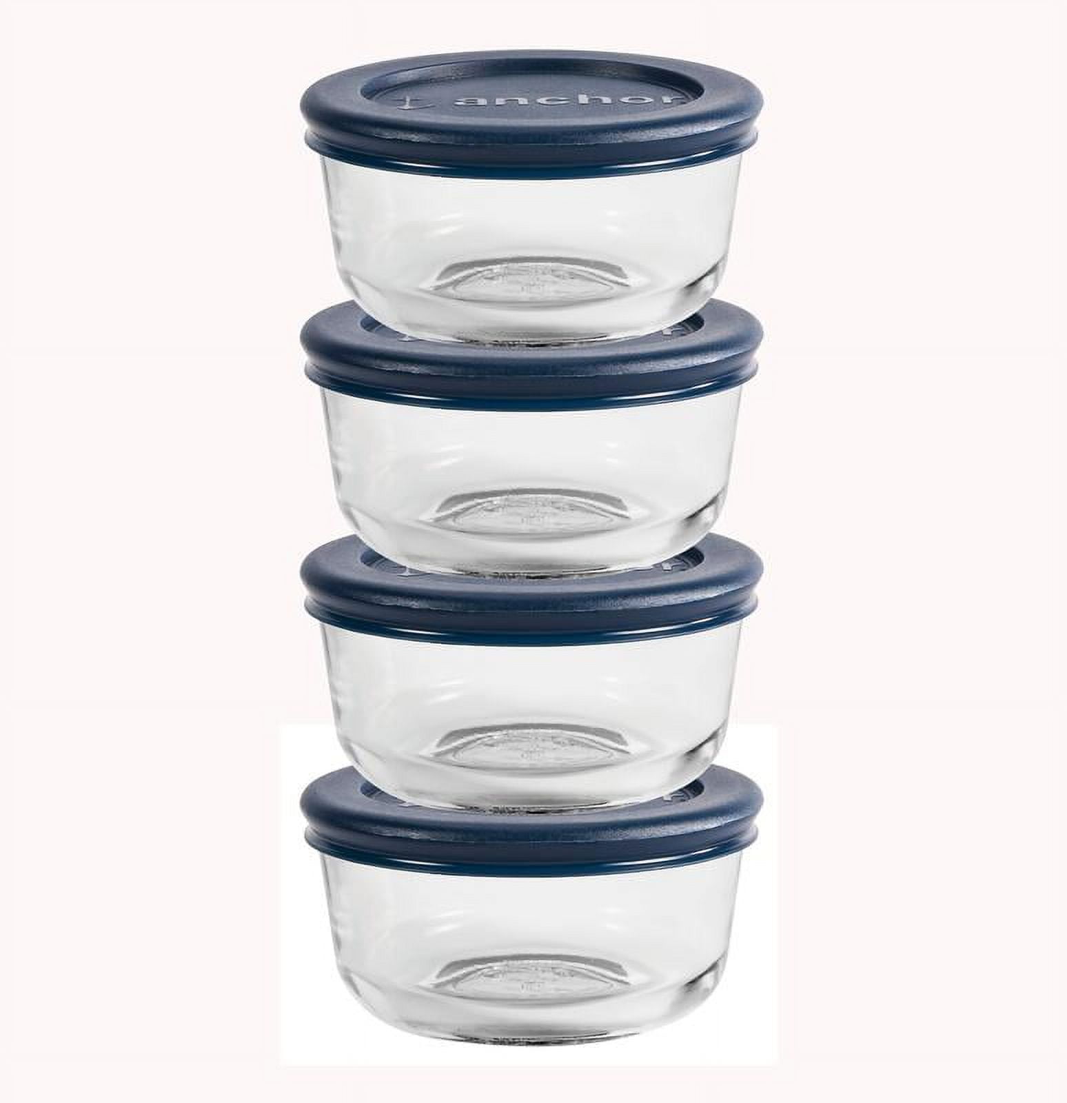 Anchor Hocking TrueLock Locking Lid Glass Food Storage Containers, 6 Cup  Rectangular