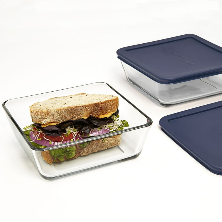 Glass Square storage dish with lid 2L - Ôcuisine cookware