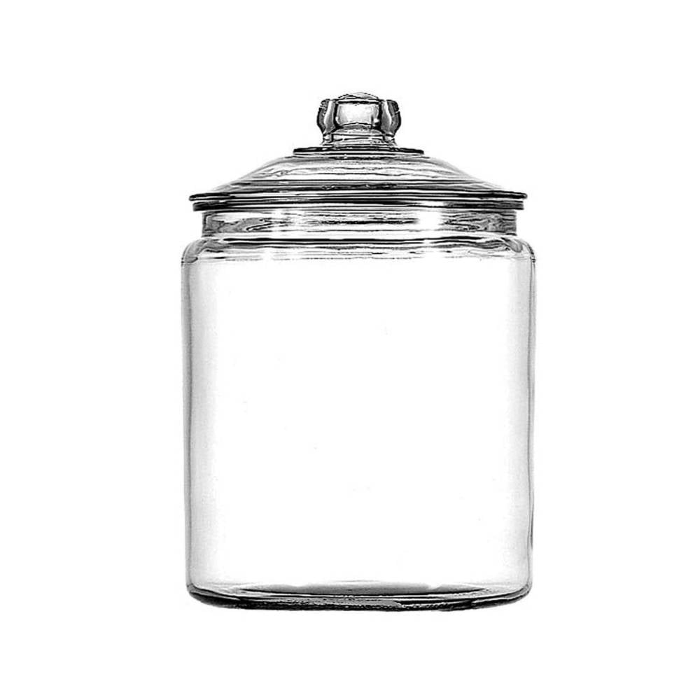 Anchor Hocking Glass Heritage Jar, 0.5 Gal.