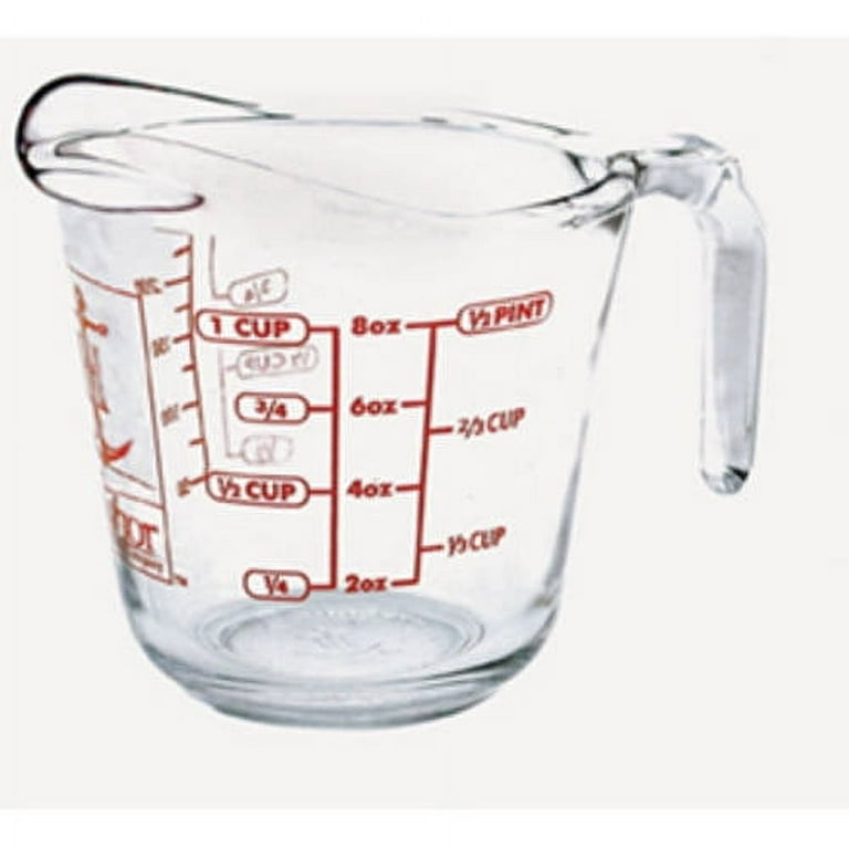 Buy Anchor Hocking 551780L13 Measuring Cup, 1 qt Capacity, Glass, Clear 1 Qt,  Clear (Pack of 3)