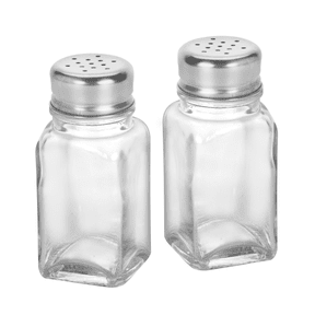 Anchor Hocking Glass Salt & Pepper Shakers 2 Piece Set - Durable Classic Design, Designed to Help with Seasoning Storage and Serving