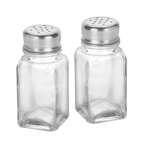 Anchor Hocking Glass Salt & Pepper Shakers 2 Piece Set - Durable Classic Design