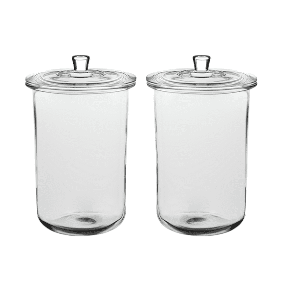 Anchor Hocking Goode Sundry 1 Gallon Glass Jar with Lid, 2 Pack