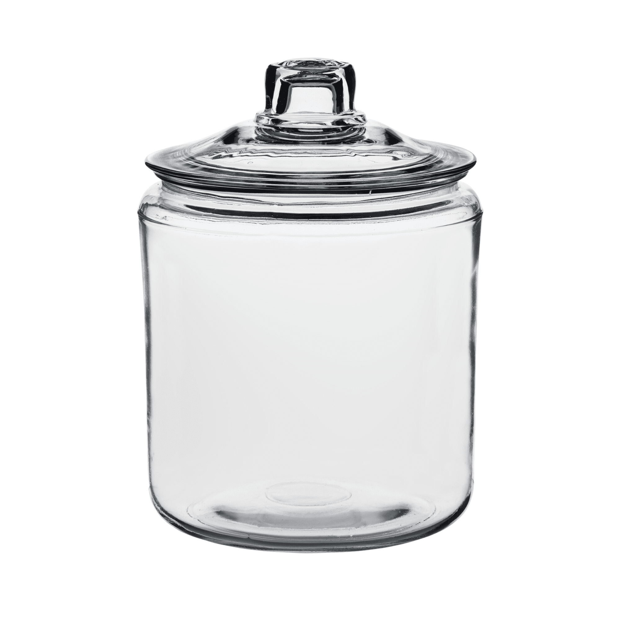 Clear Glass 1-Gallon Kitchen Storage Canister with Lid