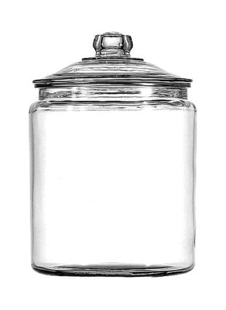 Daitouge 25 Gallon Glass Jars with Lids, Large Cookie Jars with Big Opening, 1 Pack Food Storage Canister for Kitchen, Great for
