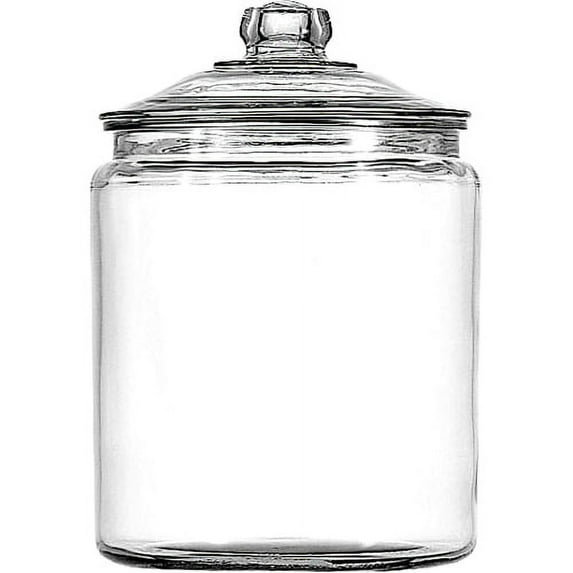 Anchor Hocking Heritage Hill Glass Jar with Lid, 2 Gallon, Made for Pantry Jar Storage and Display
