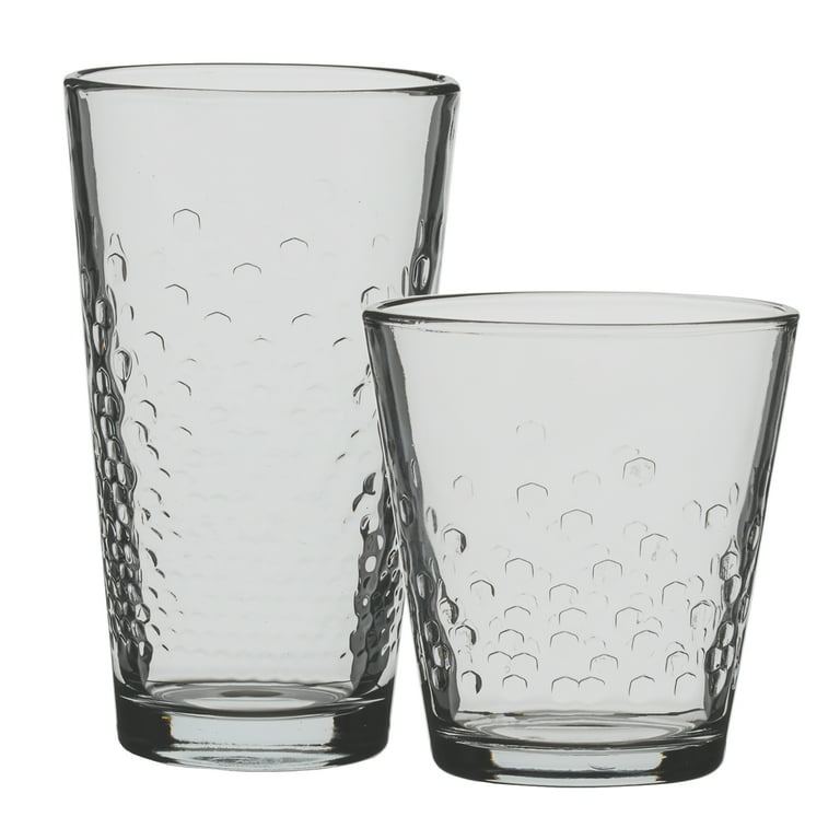 Anchor Hocking Honeycomb 12-Piece Drinking Glass Set - Walmart.com