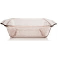 thumbnail image 1 of Anchor Hocking Laurel Glass 8" Rosewater Embossed Cake Dish, 1 of 4