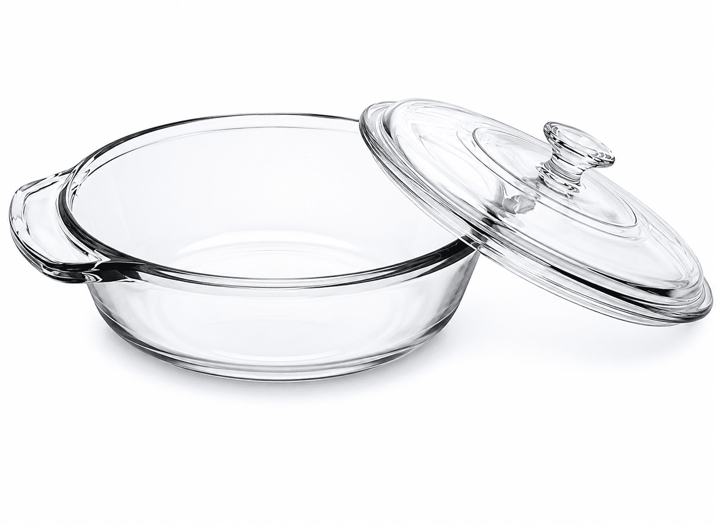 Anchor Hocking Oven Basics Casserole Bowl, 2 qt, Clear Glass, 10.44 in L x 11-3/4 in W x 11-3/4 in H