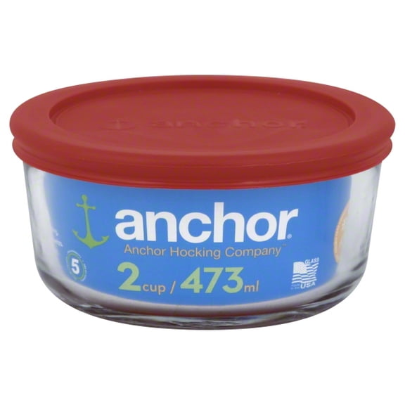 Anchor Hocking Round Glass Storage Container