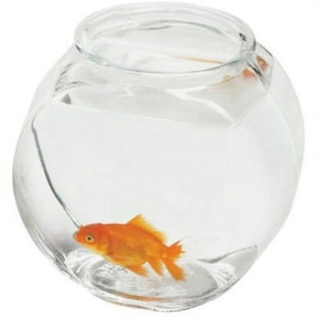 Anchor Hocking Rounded Fish Bowl .5\" Gallon - (6\" Diameter x 6.75\" High)