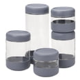 thumbnail image 1 of Anchor Hocking SecureLock Revolution Clear Glass Canister Set, 5 Piece Set, 1 of 12