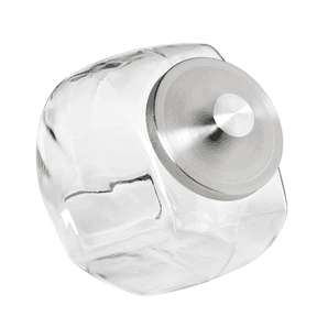Anchor Hocking Silver Glass with Lid Penny Candy Glass Jar, A Practical Choice for Pantry Jar Storage and Display