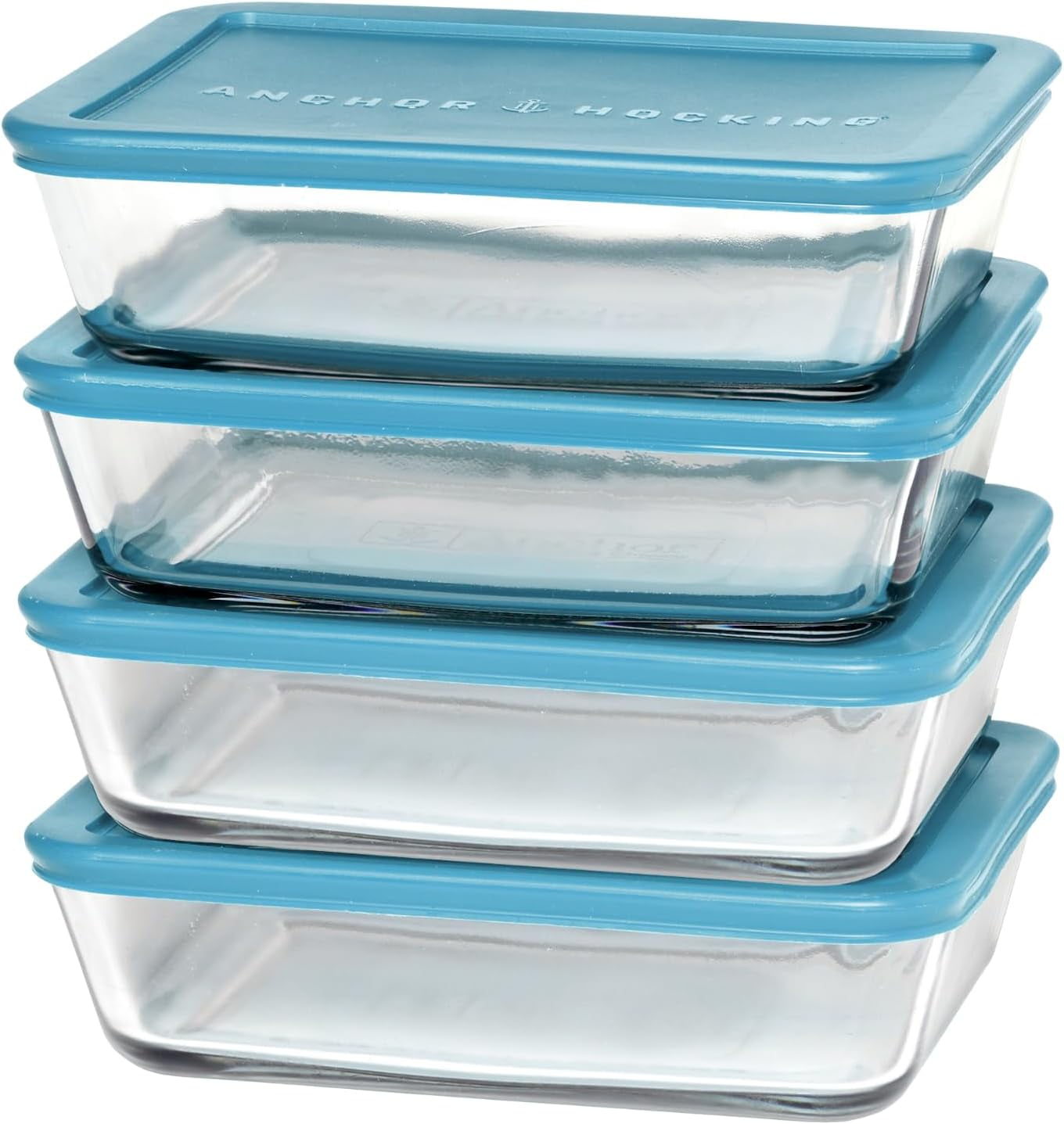 Anchor Hocking SnugFitTM Rectangular Food Storage Containers with Lids ...