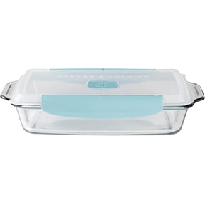 Anchor Hocking TrueLock Locking Lid 9" by 13" Glass Baking Dish, 3 Quart Dish