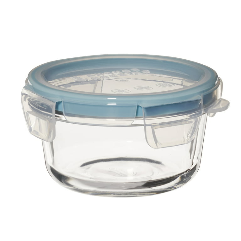 Anchor Hocking TrueLock Locking Lid Glass Food Storage Containers, 2 Cup  Round