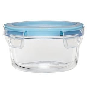 Anchor Hocking TrueLock Locking Lid Glass Food Storage Containers, 4 Cup Round