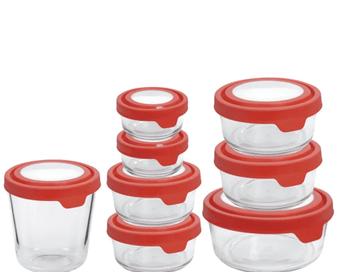 Anchor Hocking TrueSeal Glass Food Storage, Set of 16