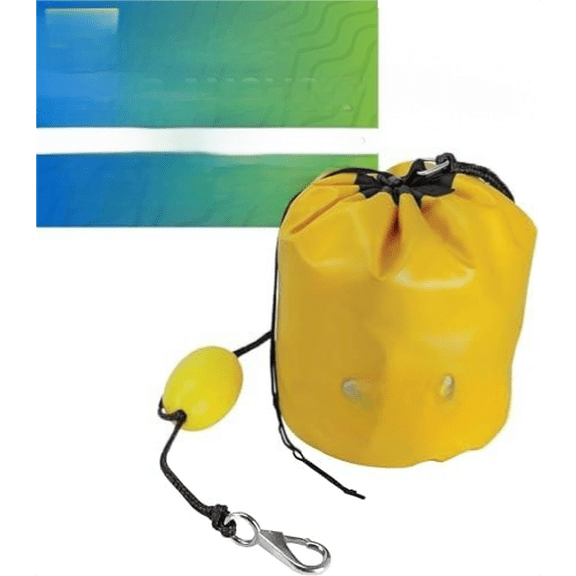 Anchor Kit, All-in-One Sand Anchor for Floats, Adjustable Sand Bag Jet Ski Anchor for Floating Mat, Includes 6' Rope & Snap Hook$$Watercraft